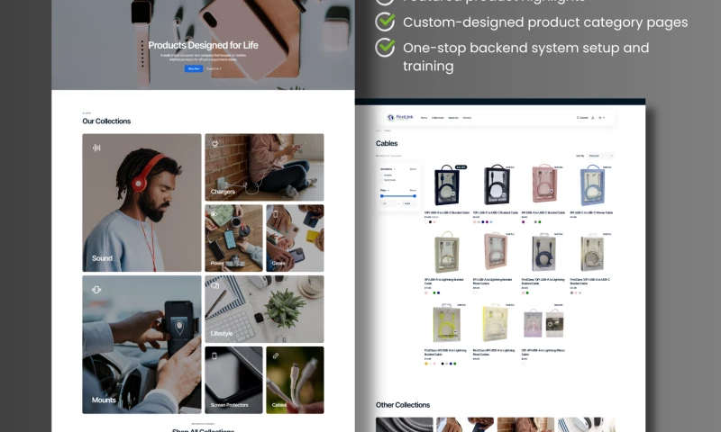 Alstra Solutions Ltd. - Shopify Store Design for FirstLink Global