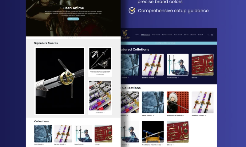 Alstra Solutions Ltd. - Shopify Website: Flash Anime