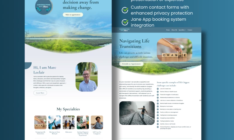 Alstra Solutions Ltd. - Private Practice Counselor Website