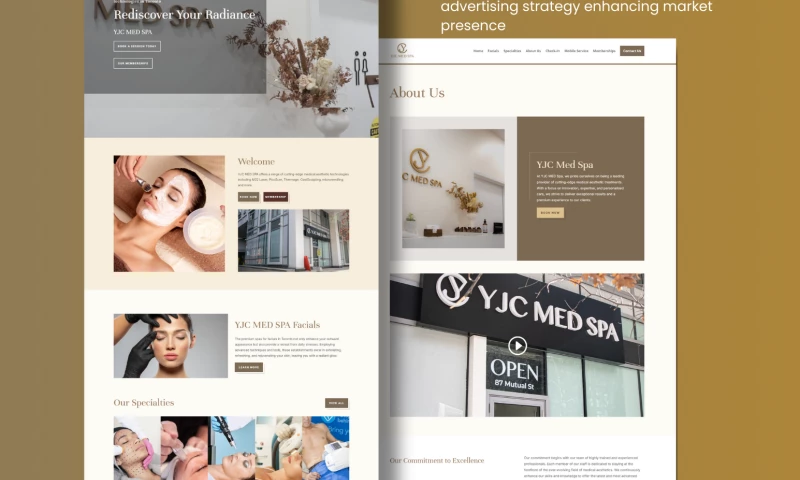Alstra Solutions Ltd. - Aesthetic Clinic Website YJC Med Spa