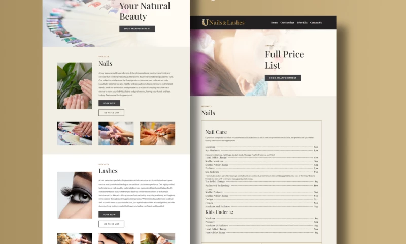 Alstra Solutions Ltd. - Nail Salon Website