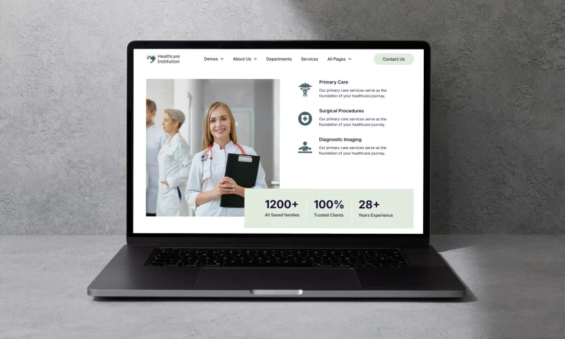 Digital Creators Network - Hospital Website concept
