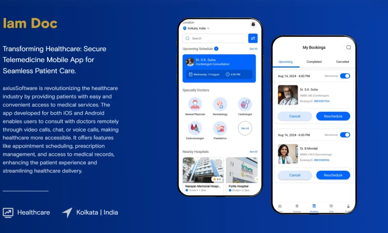 axiusSoftware - Transforming Healthcare: Secure Telemedicine APP