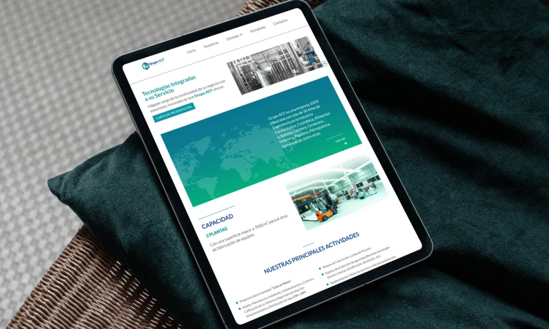 pgiovas - Informative website for a company dedicated to stainless steel systems and equipment for the industry in general