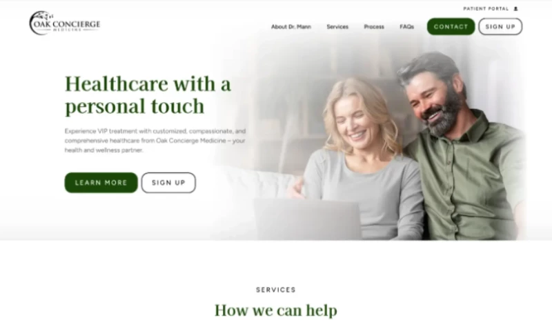 Connective Web Design - Oak Concierge Medicine