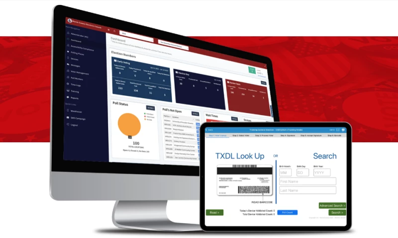 ContentActive, LLC - County Election ePollbook App and Realtime Portal with AWS