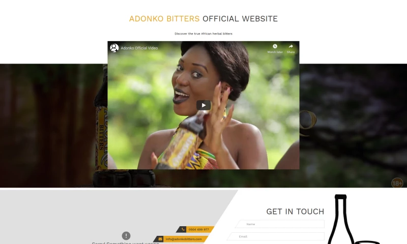 iWade Media - Adonko Bitters Website