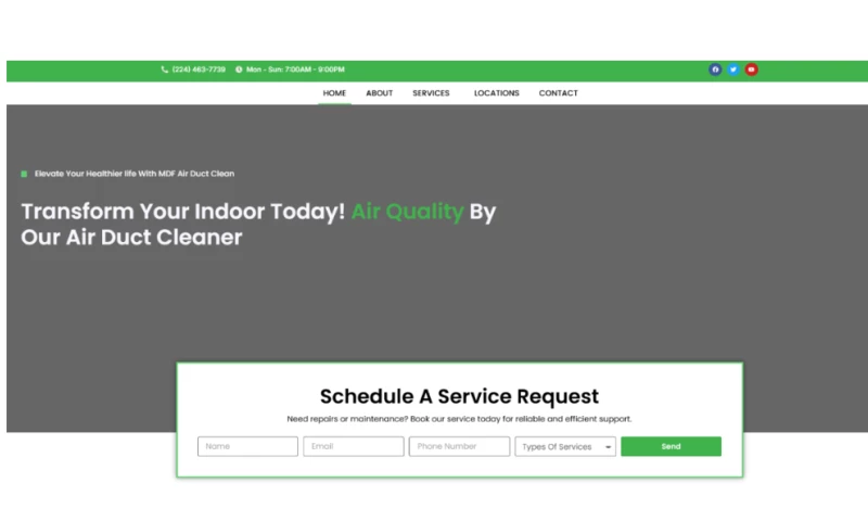 Digital Growth Catalyze LLC - Web Development & SEO for MDF Airduct Cleaning