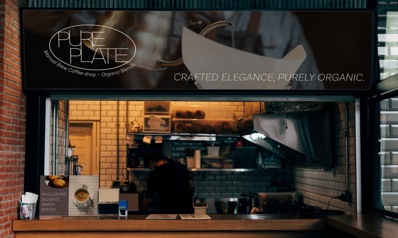 ThreeDot Signature - Pure Plate - Coffee Shop Brand Identity