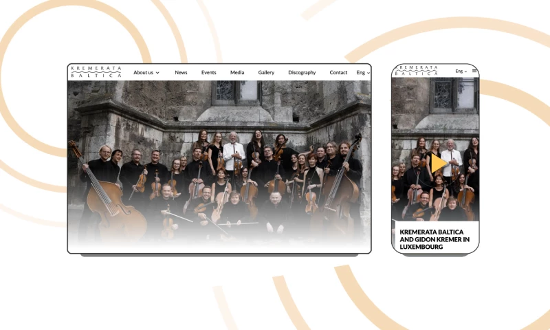 inClassics - Web design for an orchestra