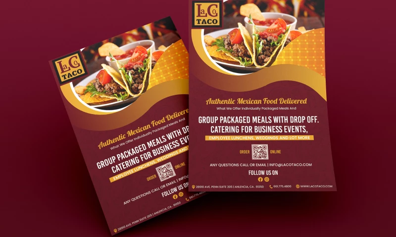 Aqua Design Works - Restaurant Marketing with an Eye-Catching Flyer Design
