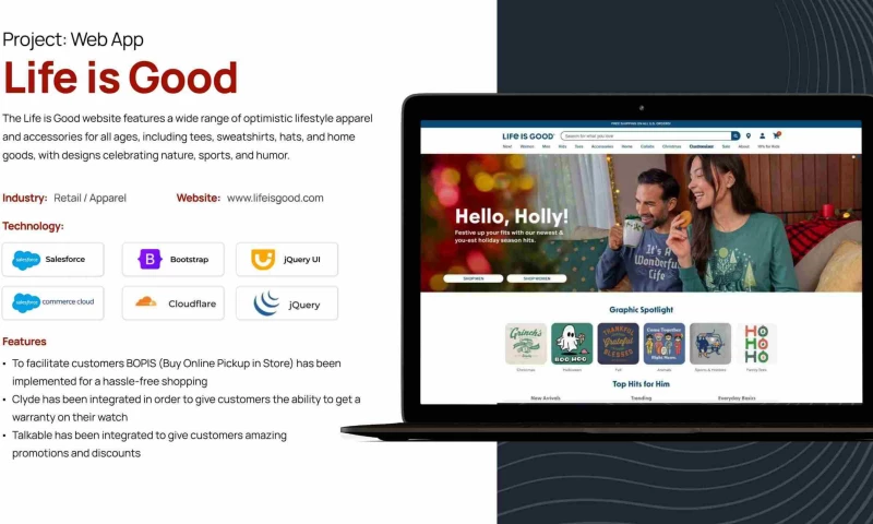 Enhancing the Life is Good Experience: E-commerce Website Development