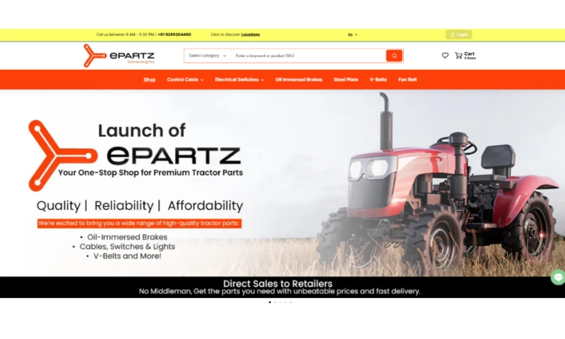 EHUB IT WEB SOLUTION - EPARTZ WEBSITE DEVELOPMENT