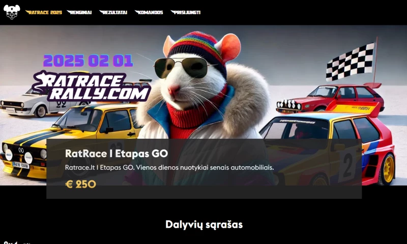 Registration system for racing events