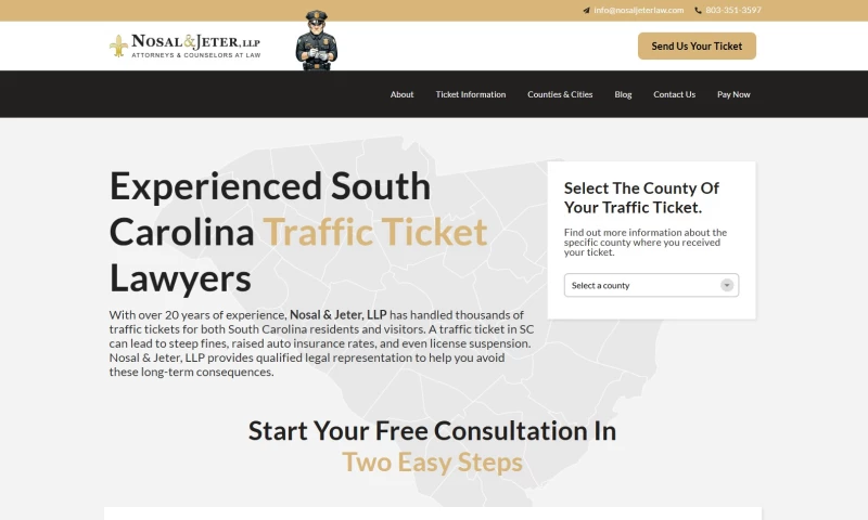 130+ Page UX & Web Redesign for Nosal & Jeter, LLP