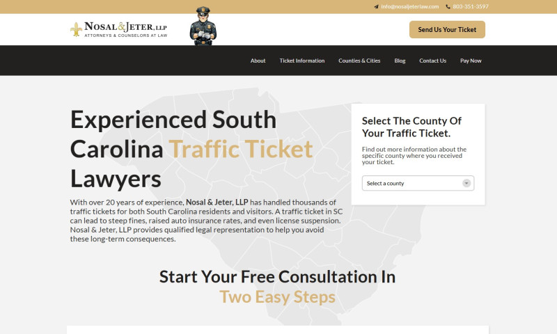 Local and Qualified - 130+ Page UX & Web Redesign for Nosal & Jeter, LLP