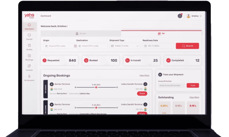 Web and app solutions for Supply chain management portal