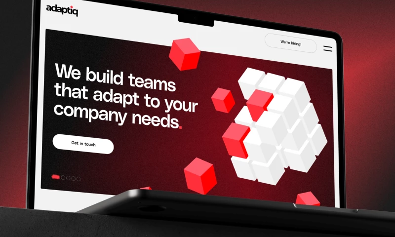 Corporate website development for an international IT company