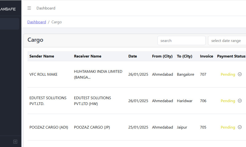GRT Technologies LLP - Cargo Management
