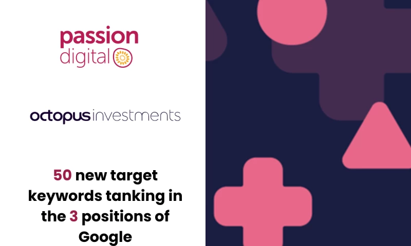 Increasing organic traffic for Octopus Investments by +22.6%