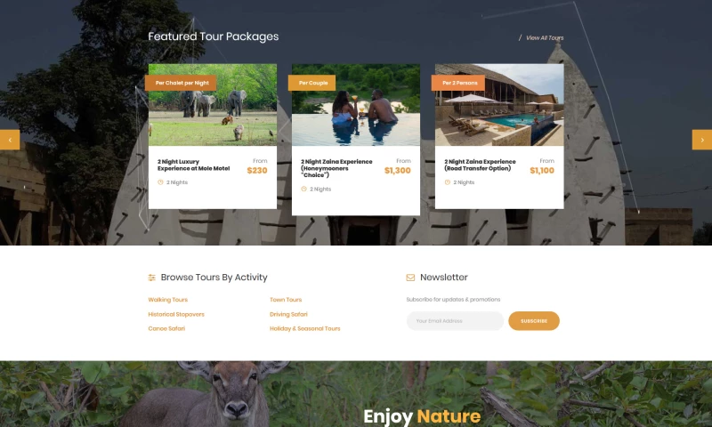 iWade Media - Travel and Tour Website