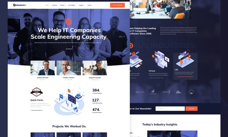 Outsourceo – IT Solutions WordPress