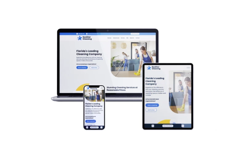 UniqueLime Web Design Studio - SeaStar Cleaning