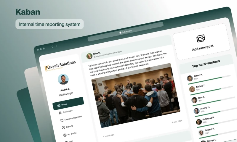 Time reporting system- Kaban