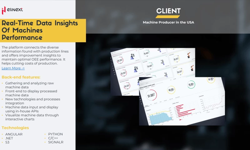Elinext - Real-Time Data Insights Of Machines Performance
