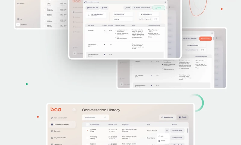Obriy Design Buro - Bao. Website & Application