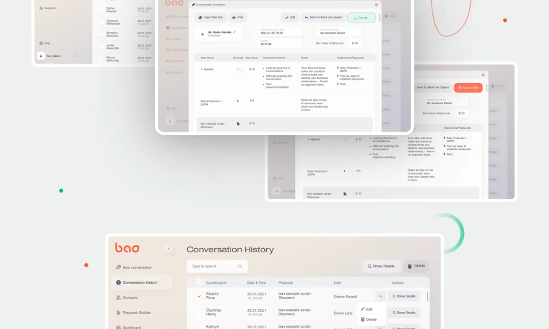 Obriy Design Buro - Bao. Website & Application