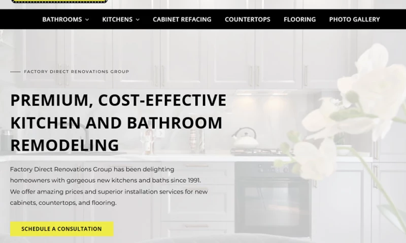 Ventus Design Studio - Factory Direct Renovations Group Website