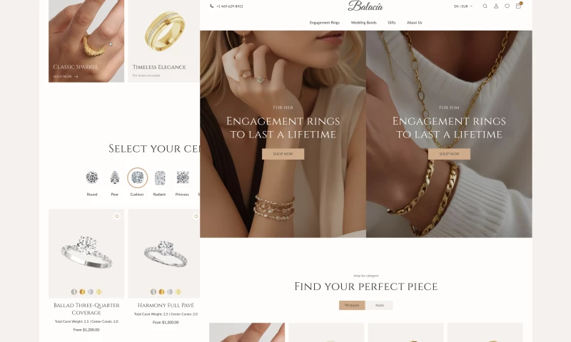 E-commerce Website UI/UX Design for Balacia