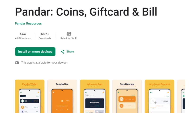App Installs Campaign for Pandar
