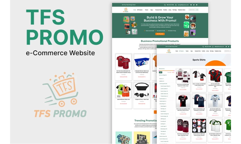 Big Flute Digital - TFS Promo e-Commerce Website