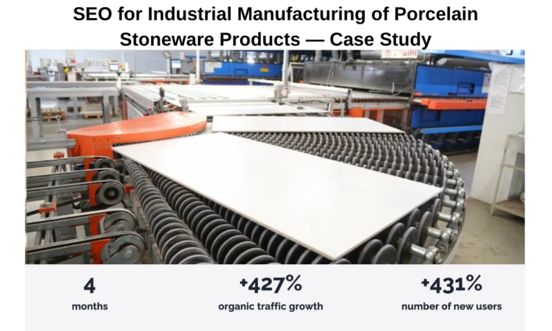Netrocket - SEO for Industrial Manufacturing of Porcelain Stoneware Products