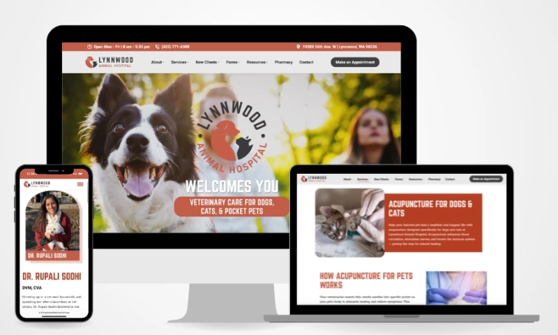 Lynnwood Animal Hospital - Website Redesign