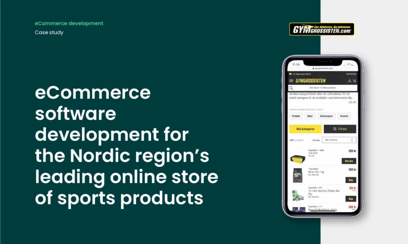 E-commerce software development for the Nordic region’s leading online store of sports products