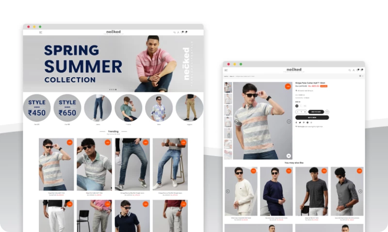 The Dezine - Necked Jeans Shopify Store