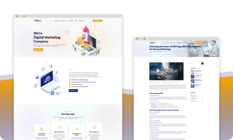 The Dezine - Pixel360 WordPress Website