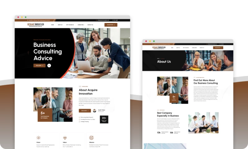 The Dezine - Acquire Innovation WordPress website