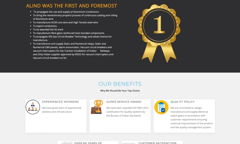 Aluminium Industries Limited website