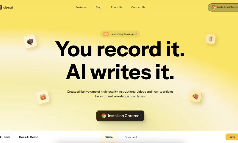 Documentations.ai - You record it. AI writes it.