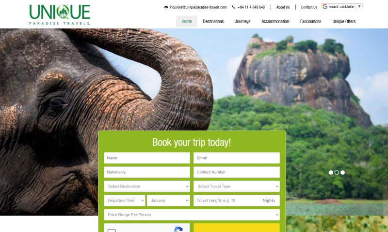 Sha Web Design - Uniqueparadise-travels