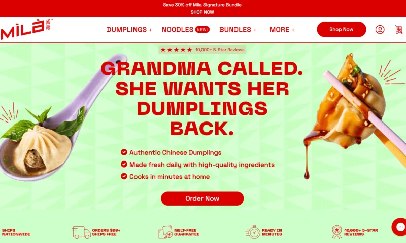 Gapstow - Mila Dumplings - Fractional Shopify Management