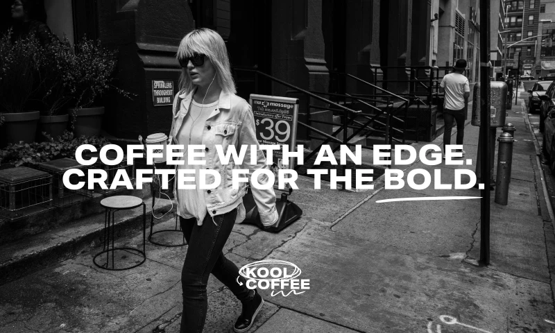 Branding by Garden - Coffee with an edge, crafted for the bold.