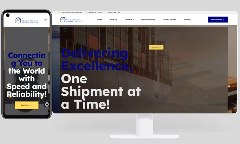 Modern Age Solutions - Logistics Website Design