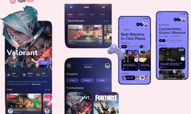 AgileTech - Revolutionizing Online Streaming Platform for 1 Million+ Users with Seamless Design and Integration