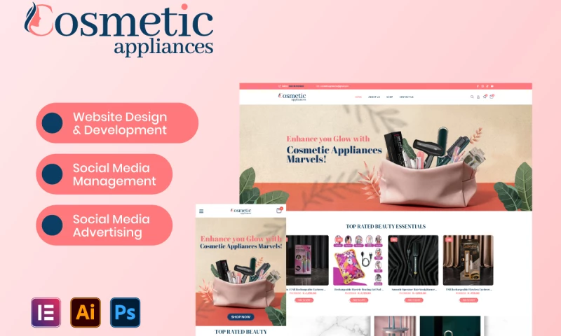 Leadcrew - Brand Identity & E-Commerce Strategy for Cosmetic Appliances