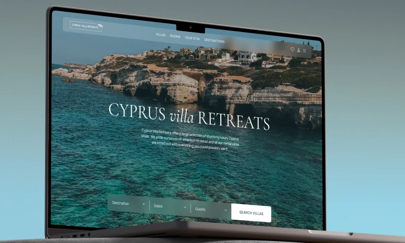 Ash Studio - UI/UX Design for Cyprus Villa Retreats A Luxury Villa Booking Platform
